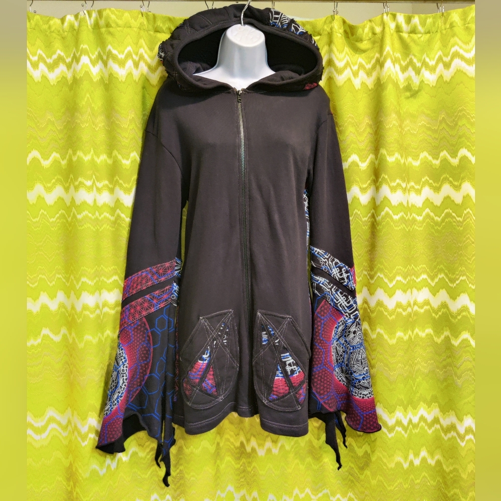 Galactic Bell Arm Mandala Hoodie - Picture 2 of 9